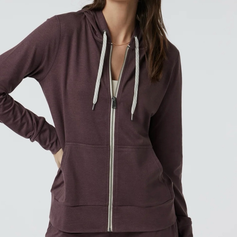 Vuori Halo Performance Hoodie Elderberry Heather Sz XL EUC